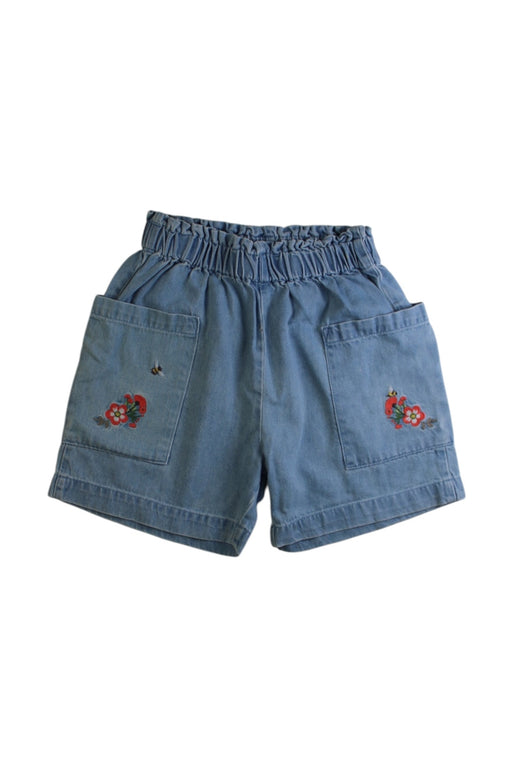 A Blue Shorts from Bonton in size 10Y for girl. (Front View)