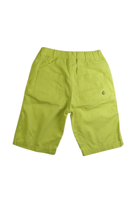 A Green Shorts from Petit Bateau in size 8Y for boy. (Back View)
