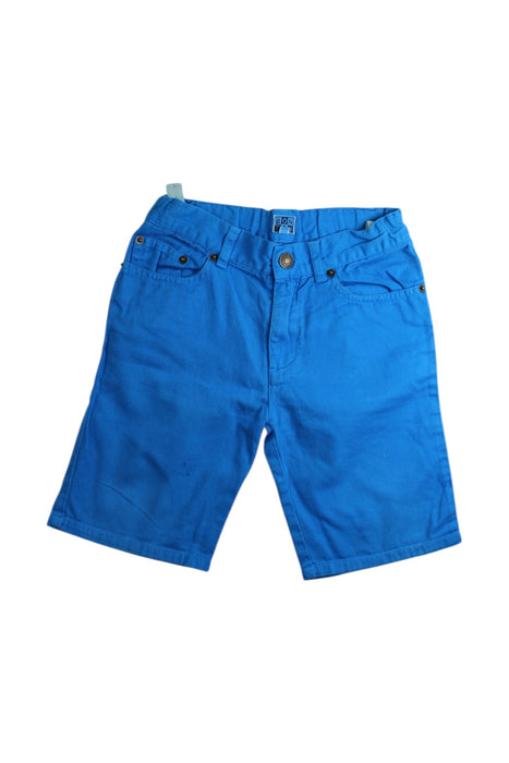 A Blue Shorts from Bonton in size 8Y for boy. (Front View)