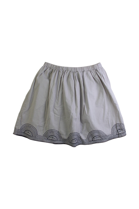 A Grey Mid Skirts from Bonton in size 6T for girl. (Front View)