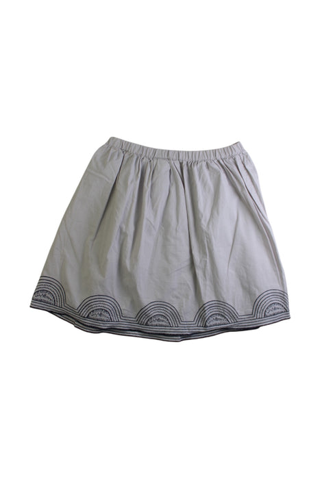 A Grey Mid Skirts from Bonton in size 6T for girl. (Back View)