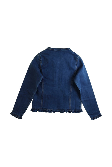 A Blue Lightweight Jackets from La Compagnie des Petits in size 8Y for girl. (Back View)