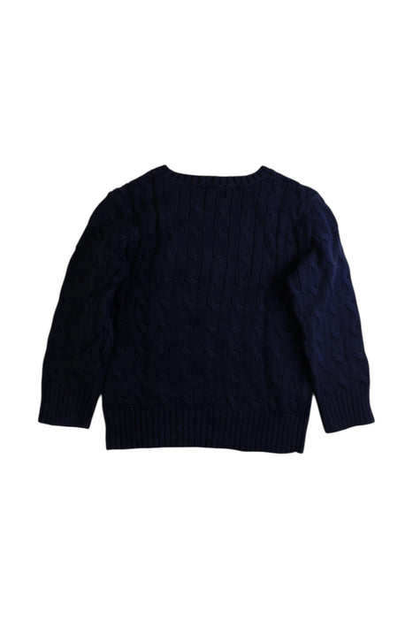 A Navy Knit Sweaters from Polo Ralph Lauren in size 4T for boy. (Back View)