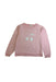 A Pink Crewneck Sweatshirts from Bonpoint in size 8Y for girl. (Front View)