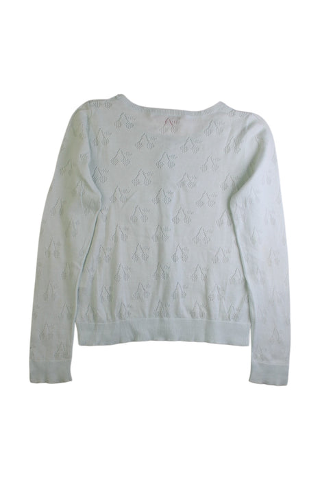 A White Cardigans from Bonpoint in size 8Y for girl. (Back View)