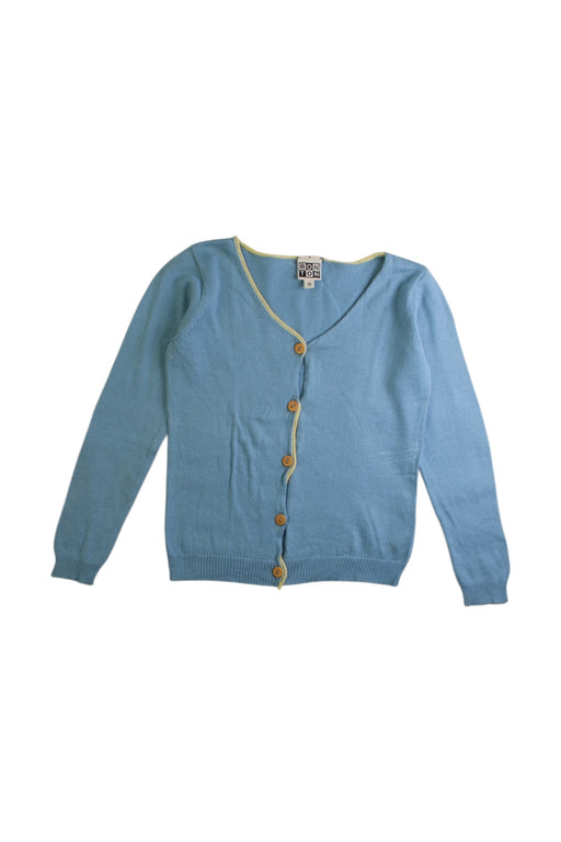 A Blue Cardigans from Bonton in size 6T for girl. (Front View)