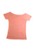 A Peach Short Sleeve Tops from Bonton in size 6T for girl. (Back View)