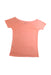 A Peach Short Sleeve Tops from Bonton in size 6T for girl. (Back View)
