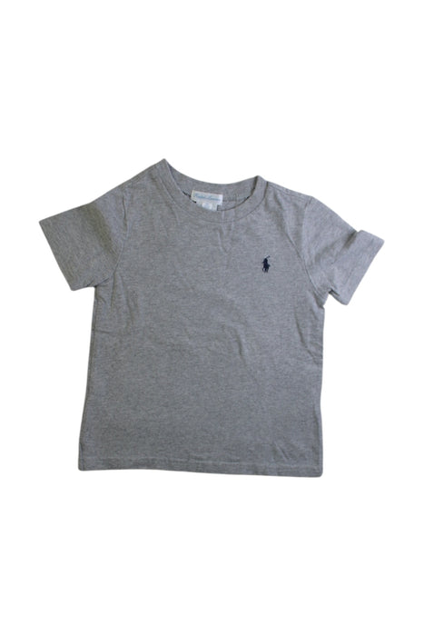 A Grey Short Sleeve T Shirts from Ralph Lauren in size 12-18M for boy. (Front View)