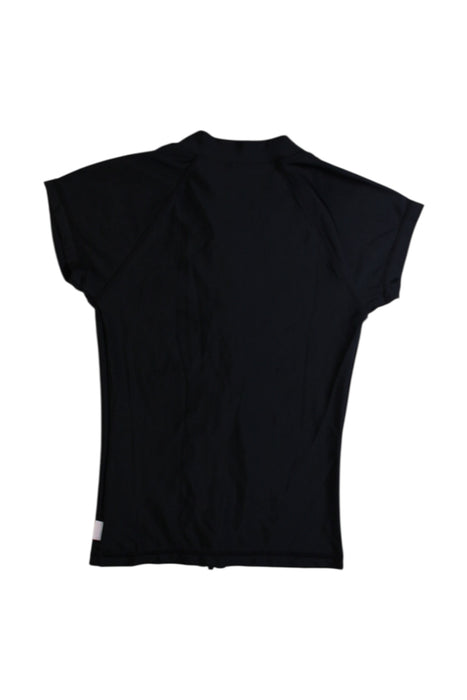 A Black Rash Guards from Seafolly in size 6T for girl. (Back View)