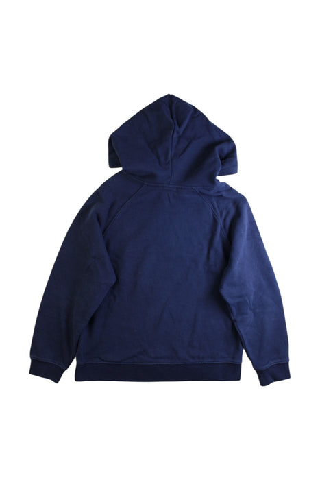 A Navy Hooded Sweatshirts from Bonton in size 8Y for boy. (Back View)