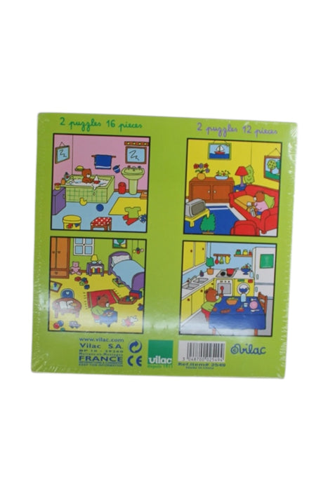 A Multicolour Board Games & Puzzles from Vilac in size 3T for neutral. (Back View)