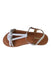 A Brown Sandals from Les Tropéziennes in size 9Y for girl. (Front View)