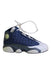 A Blue Sneakers from Air Jordan in size 5T for boy. (Front View)