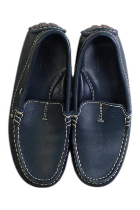 A Navy Loafers & Moccasins from Jacadi in size 7Y for boy. (Back View)