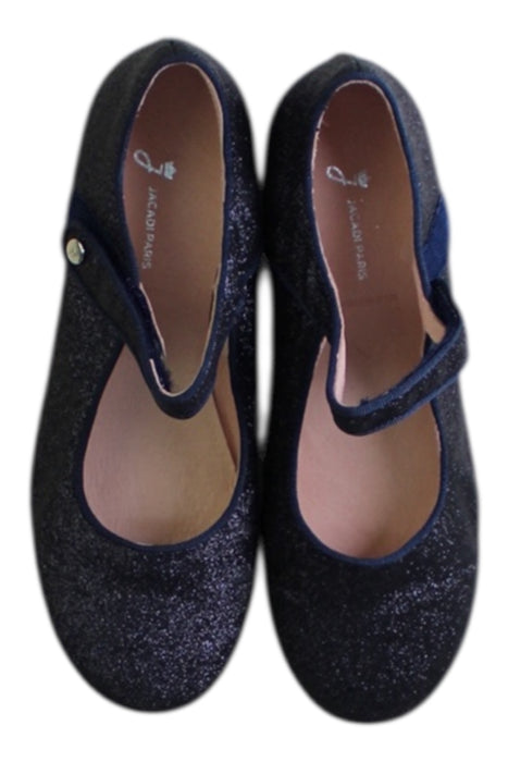 A Black Flats from Jacadi in size 7Y for girl. (Back View)