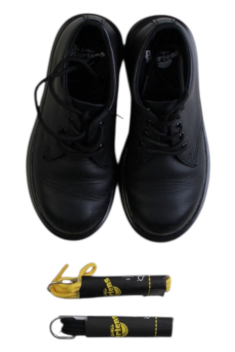A Black Casual Boots from Dr. Martens in size 6T for boy. (Back View)