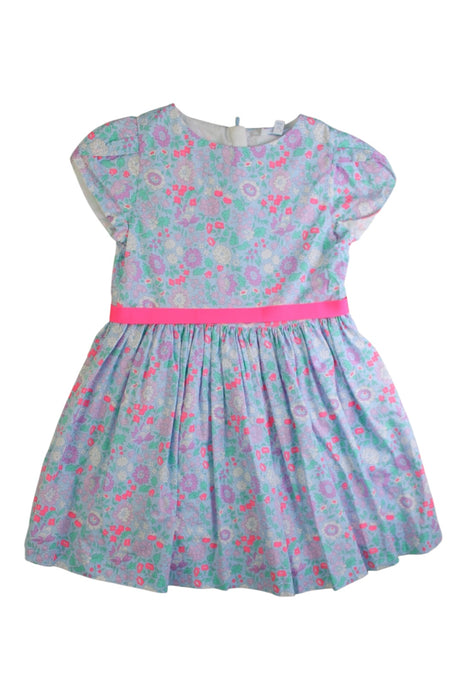 A Multicolour Short Sleeve Dresses from Jacadi in size 5T for girl. (Front View)