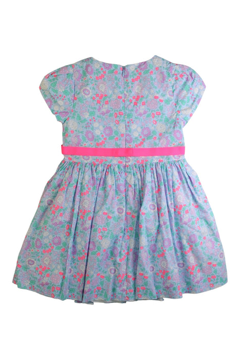 A Multicolour Short Sleeve Dresses from Jacadi in size 5T for girl. (Back View)