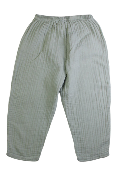 A Green Casual Pants from Petit Bateau in size 3T for neutral. (Back View)