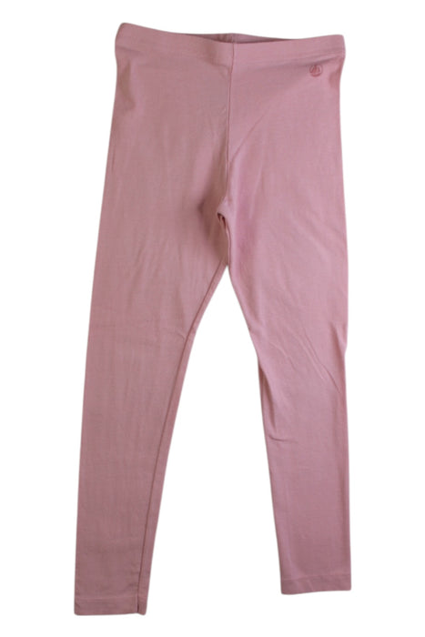 A Pink Leggings from Petit Bateau in size 6T for girl. (Front View)