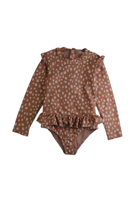 A Peach Swimsuits from Liewood in size 4T for girl. (Front View)