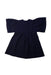 A Navy Short Sleeve Dresses from Chloe in size 3T for girl. (Back View)