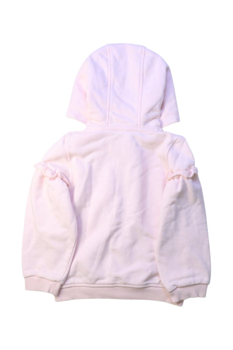 A Pink Zippered Sweatshirts from Givenchy in size 3T for girl. (Back View)