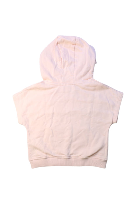 A Peach Hooded Sweatshirts from Chloe in size 3T for girl. (Back View)