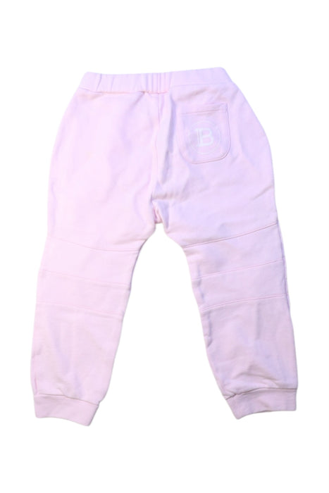 A Pink Sweatpants from Balmain in size 3T for girl. (Back View)
