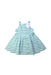 A Green Sleeveless Dresses from Janie & Jack in size 2T for girl. (Front View)