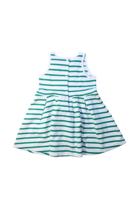 A Green Sleeveless Dresses from Janie & Jack in size 2T for girl. (Back View)