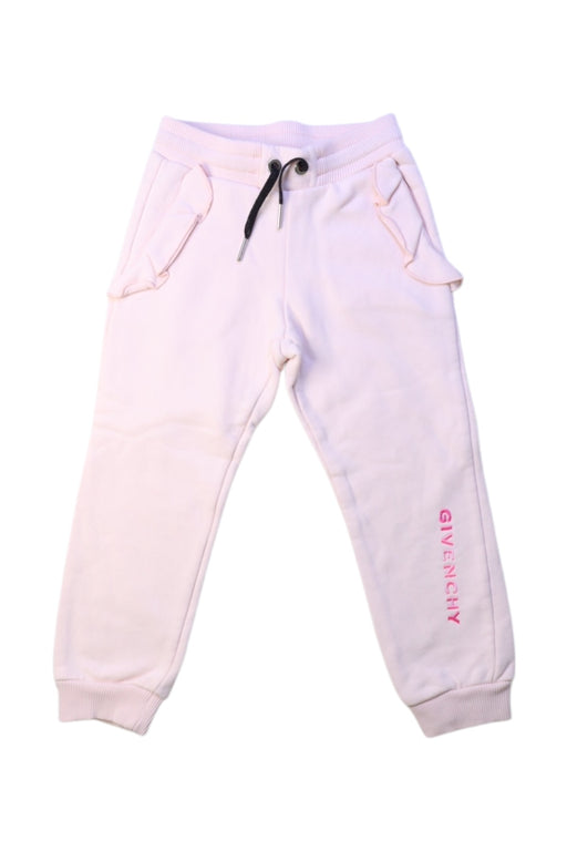 A White Sweatpants from Givenchy in size 3T for girl. (Front View)