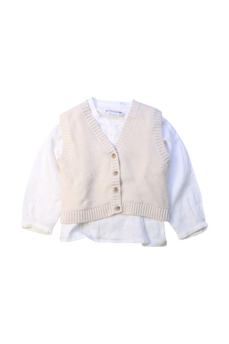 A White Long Sleeve Shirts from Bonpoint in size 2T for boy. (Front View)