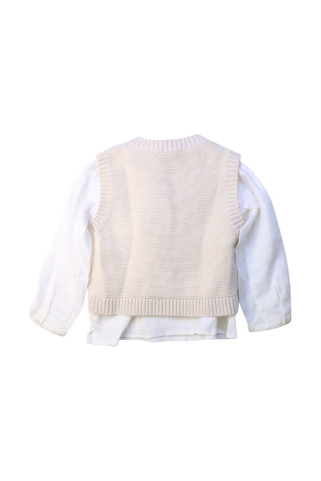 A White Long Sleeve Shirts from Bonpoint in size 2T for boy. (Back View)