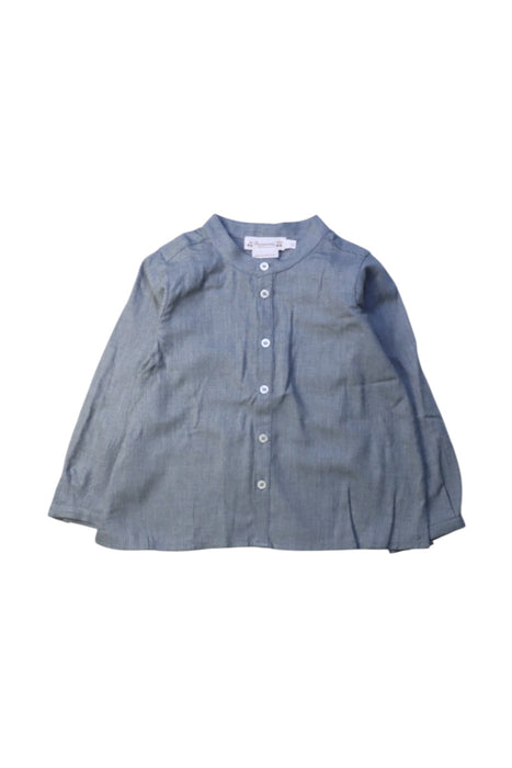 A Blue Long Sleeve Shirts from Bonpoint in size 2T for boy. (Front View)