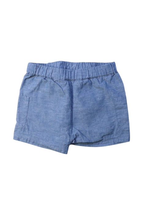 A Blue Shorts from Pehr in size 3T for boy. (Front View)
