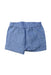 A Blue Shorts from Pehr in size 3T for boy. (Front View)