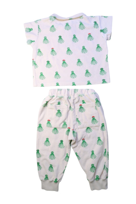 A Green Pants Sets from Emile et Ida in size 2T for boy. (Back View)