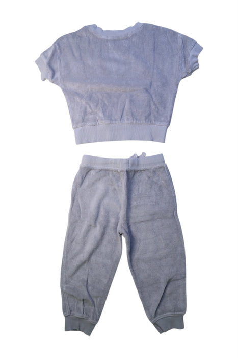 A Grey Pants Sets from Pehr in size 2T for boy. (Back View)