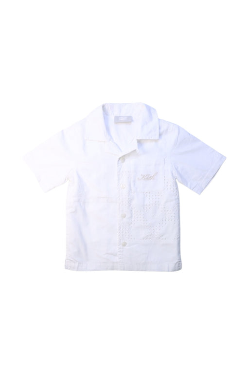A White Short Sleeve Shirts from Kith in size 3T for boy. (Front View)