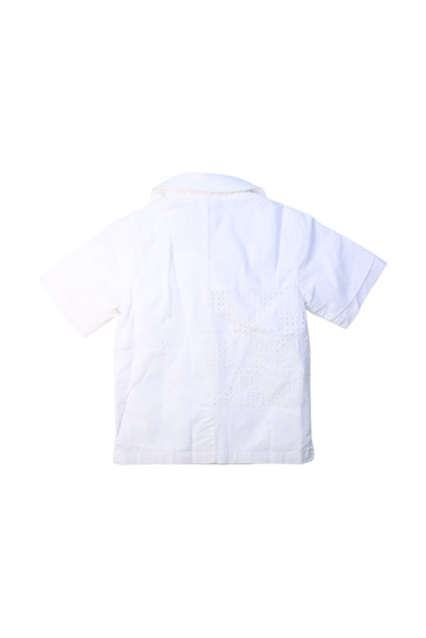 A White Short Sleeve Shirts from Kith in size 3T for boy. (Back View)