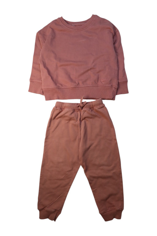A Peach Pants Sets from Pehr in size 2T for girl. (Front View)
