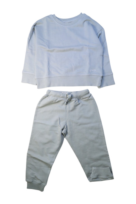A Grey Pants Sets from Pehr in size 2T for boy. (Front View)
