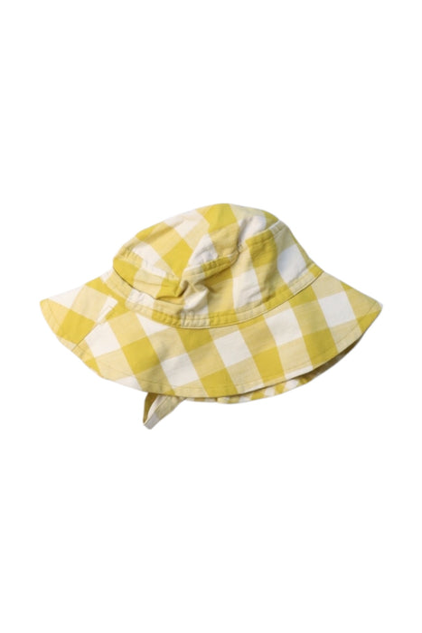A Yellow Sun Hats from Pehr in size 2T for girl. (Front View)