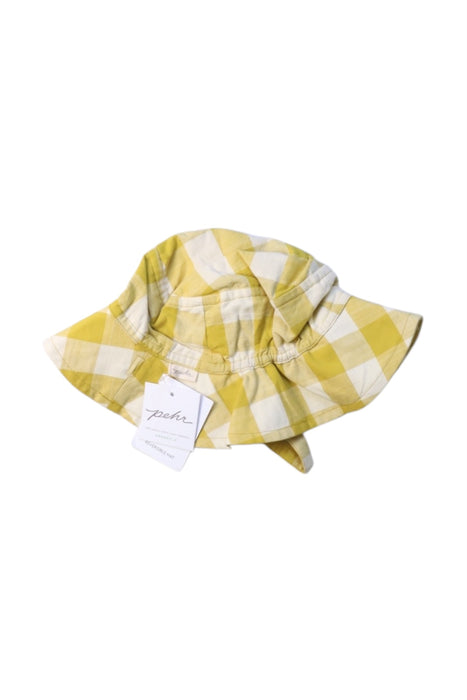 A Yellow Sun Hats from Pehr in size 2T for girl. (Back View)