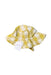 A Yellow Sun Hats from Pehr in size 2T for girl. (Back View)