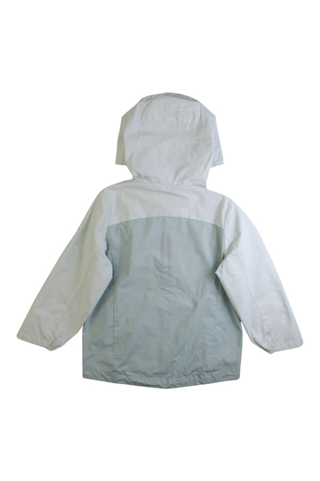 A Blue Rain Jackets from Petit Bateau in size 4T for boy. (Back View)