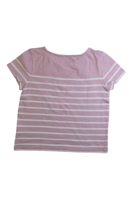 A Pink Short Sleeve Tops from Monoprix in size 5T for girl. (Back View)