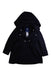 A Navy Coats from Jacadi in size 5T for girl. (Front View)